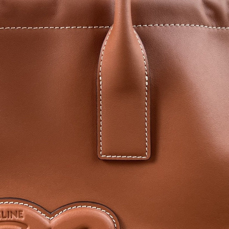 Celine Cuir Triomphe 44 Tan Calfskin Bag