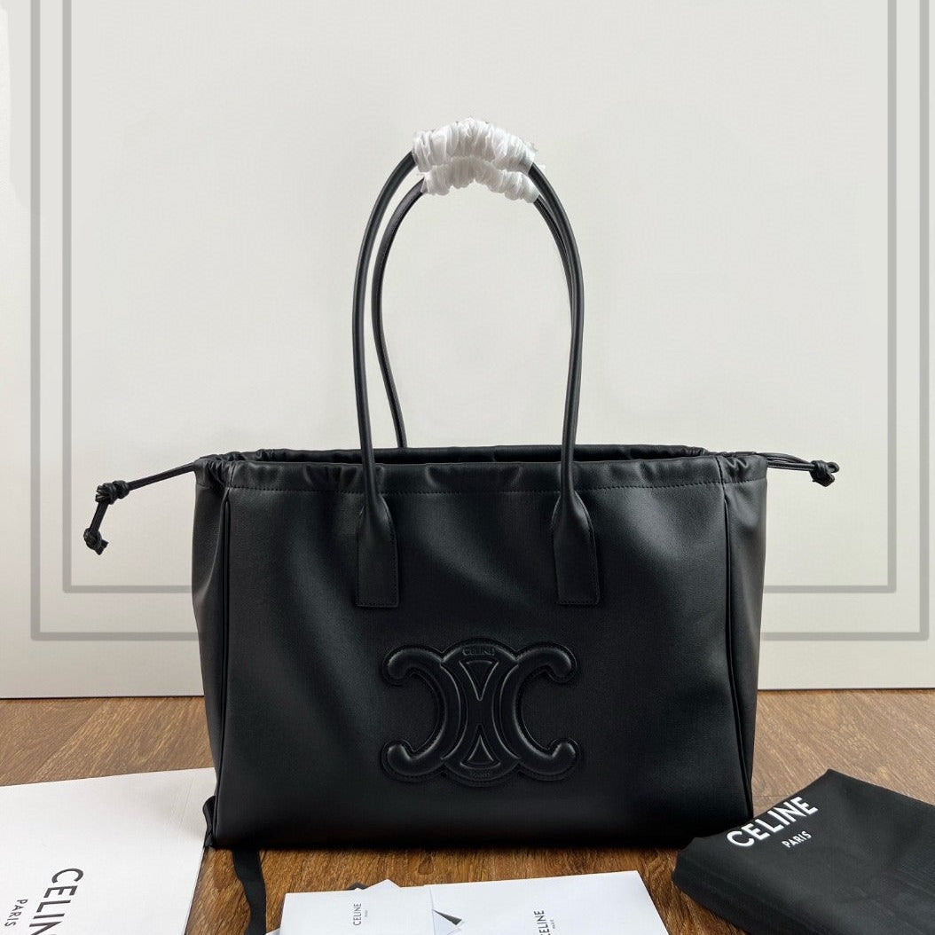 Celine Cuir Triomphe 44 Black Calfskin Bag