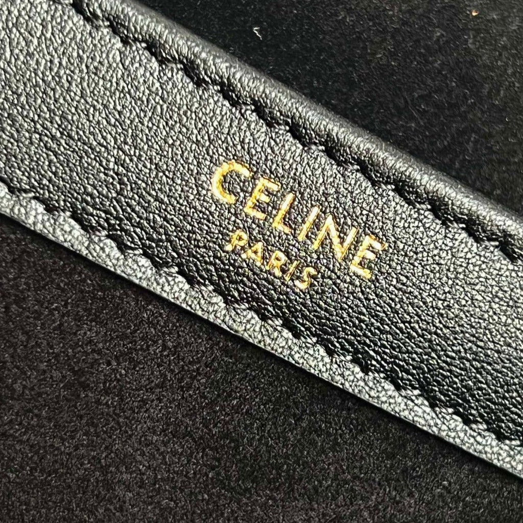 Celine Cuir Triomphe 44 Black Calfskin Bag