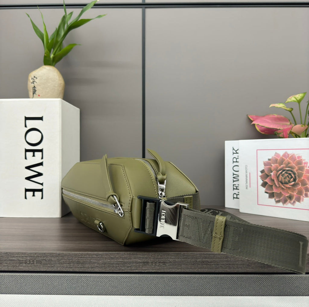 Loewe Convertible Sling 32 in Olive Green Classic Calfskin Bag