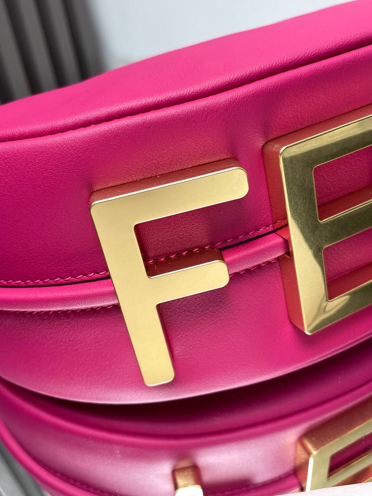 Fendi Fendigraphy Medium 29 in Bright Pink Smooth Lambskin Gold Hardware Bag