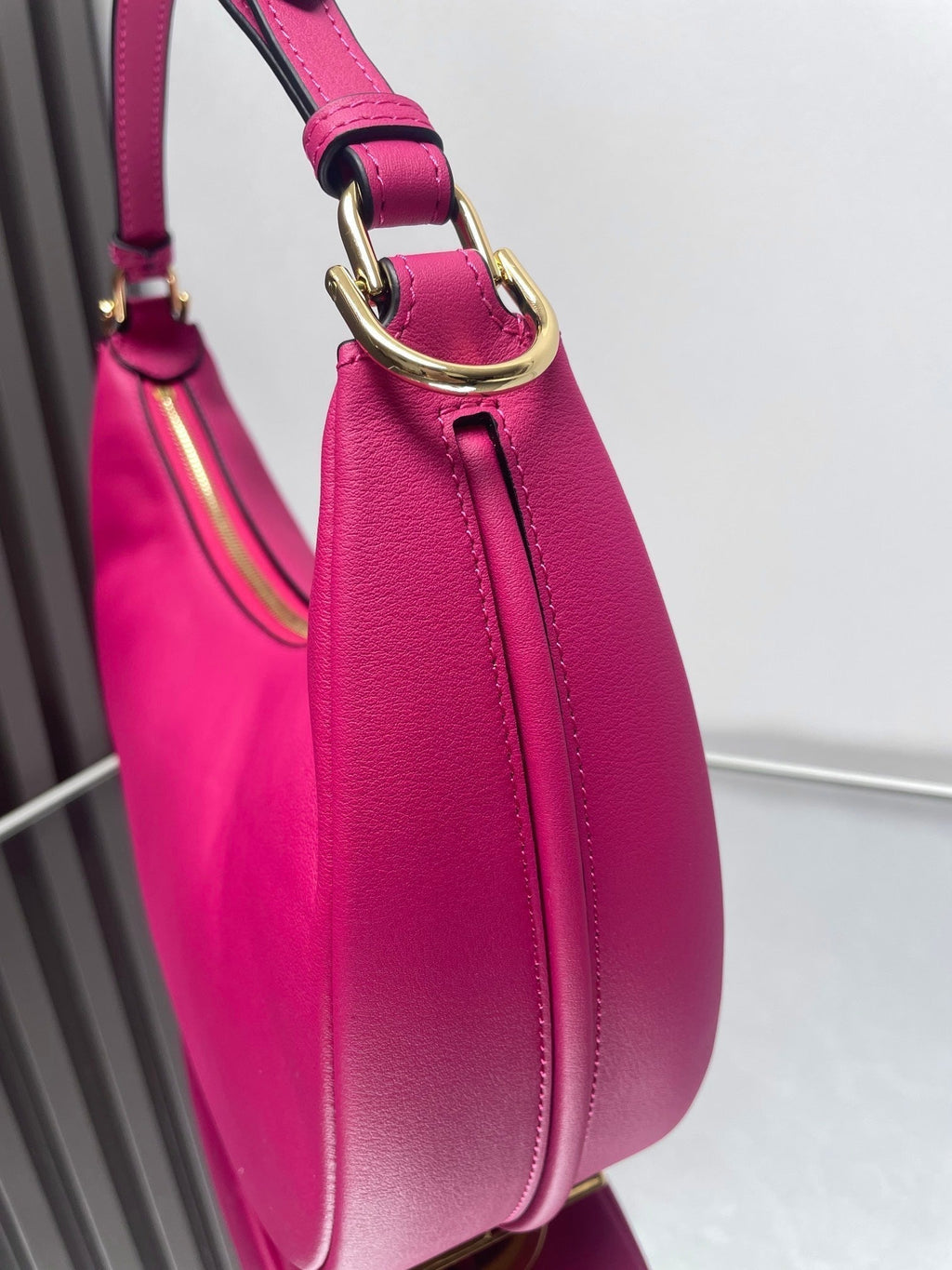 Fendi Fendigraphy Medium 29 in Bright Pink Smooth Lambskin Gold Hardware Bag