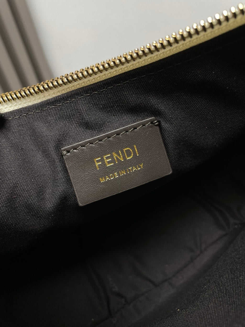 Fendi Fendigraphy Medium 29 in White and Orange Trim Smooth Lambskin Gold Hardware Bag
