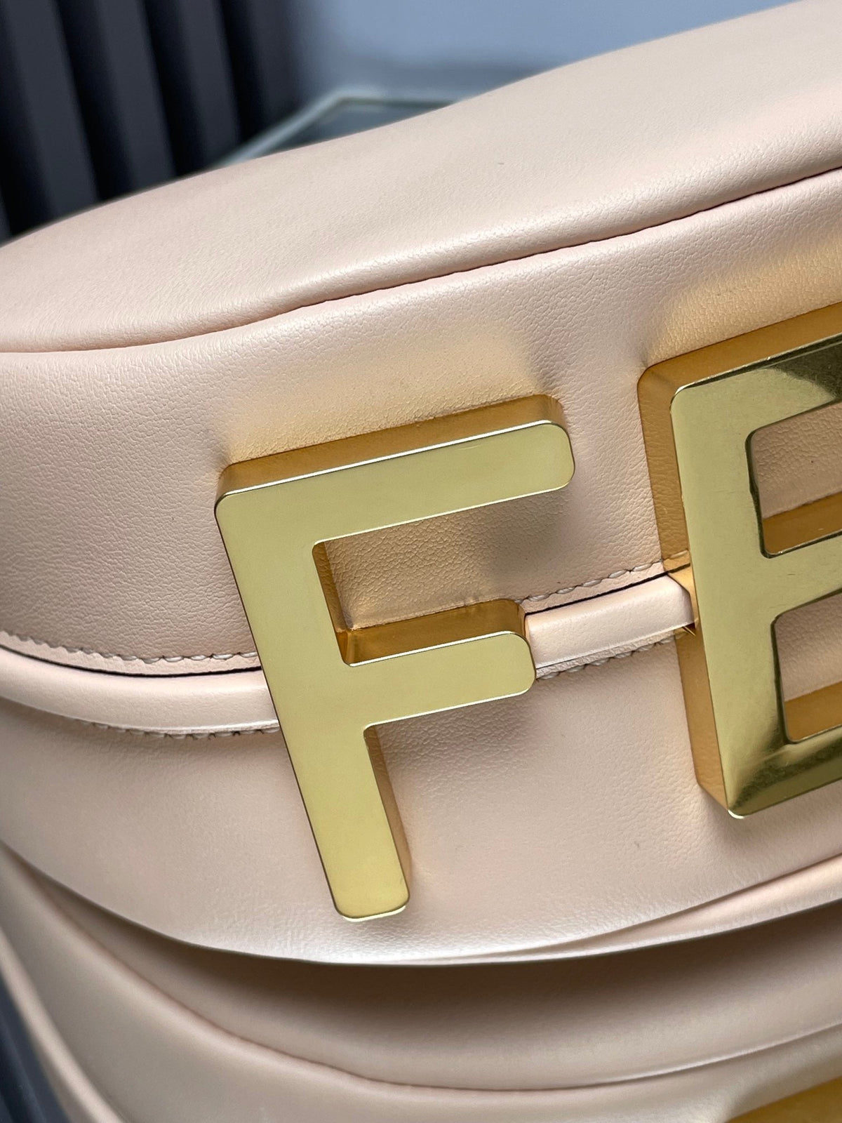 Fendi Fendigraphy Medium 29 in Bisque Smooth Lambskin Gold Hardware Bag