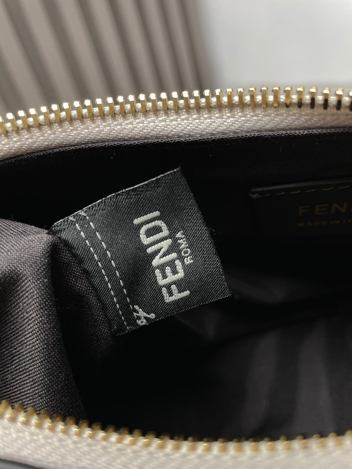 Fendi Fendigraphy Medium 29 in Silver Metallic Smooth Lambskin Gold Hardware Bag