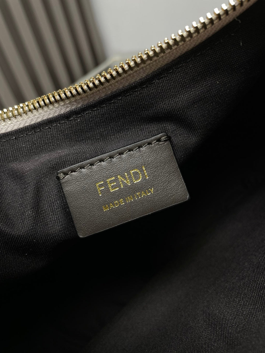 Fendi Fendigraphy Medium 29 in Silver Metallic Smooth Lambskin Gold Hardware Bag