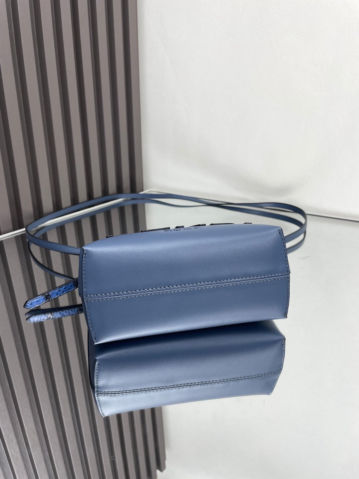 Fendi By the Way Mini 18 in Aegean Blue Lambskin Gold Hardware Bag