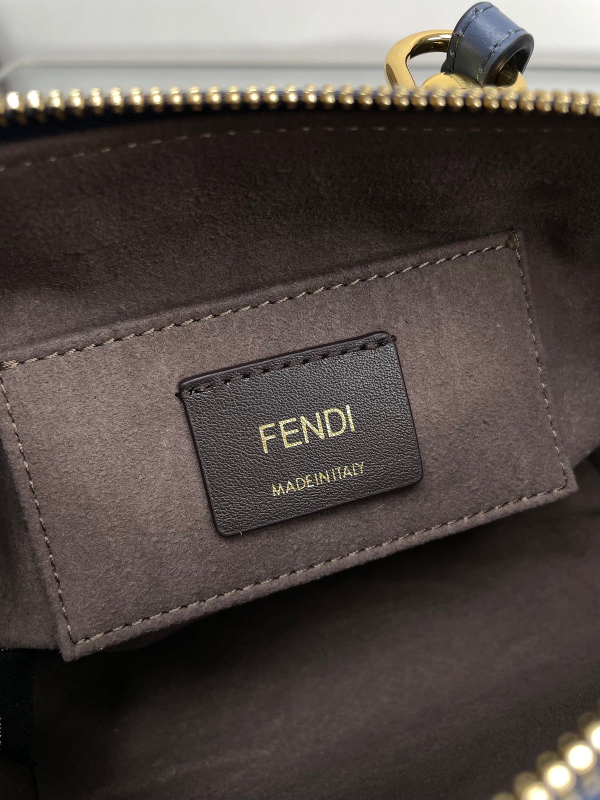 Fendi By the Way Mini 18 in Aegean Blue Lambskin Gold Hardware Bag