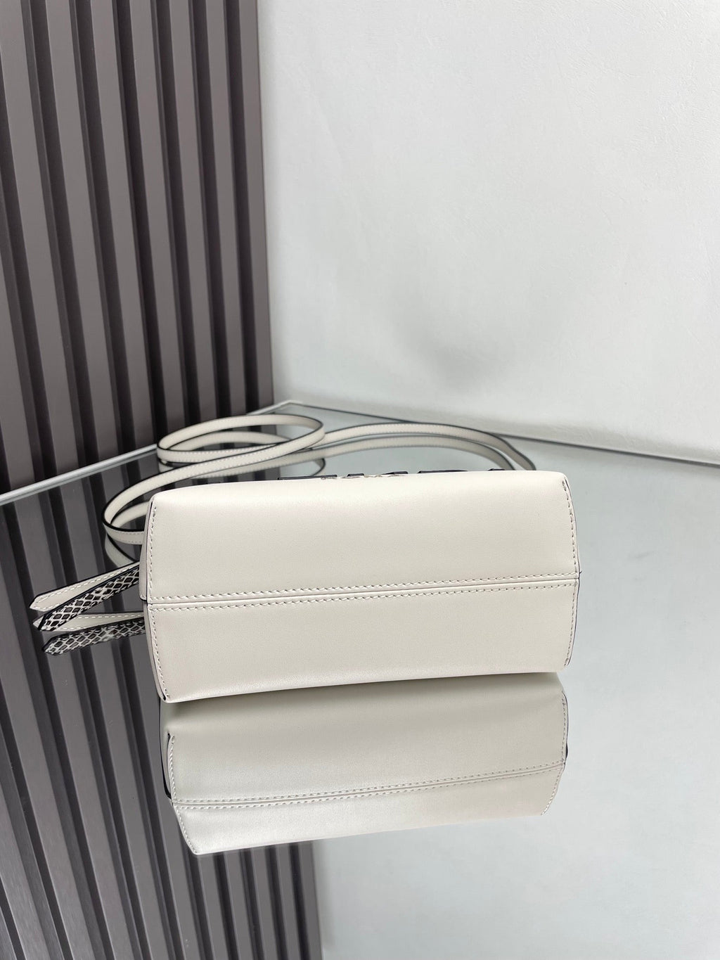 Fendi By the Way Mini 18 in White Lambskin Gold Hardware Bag