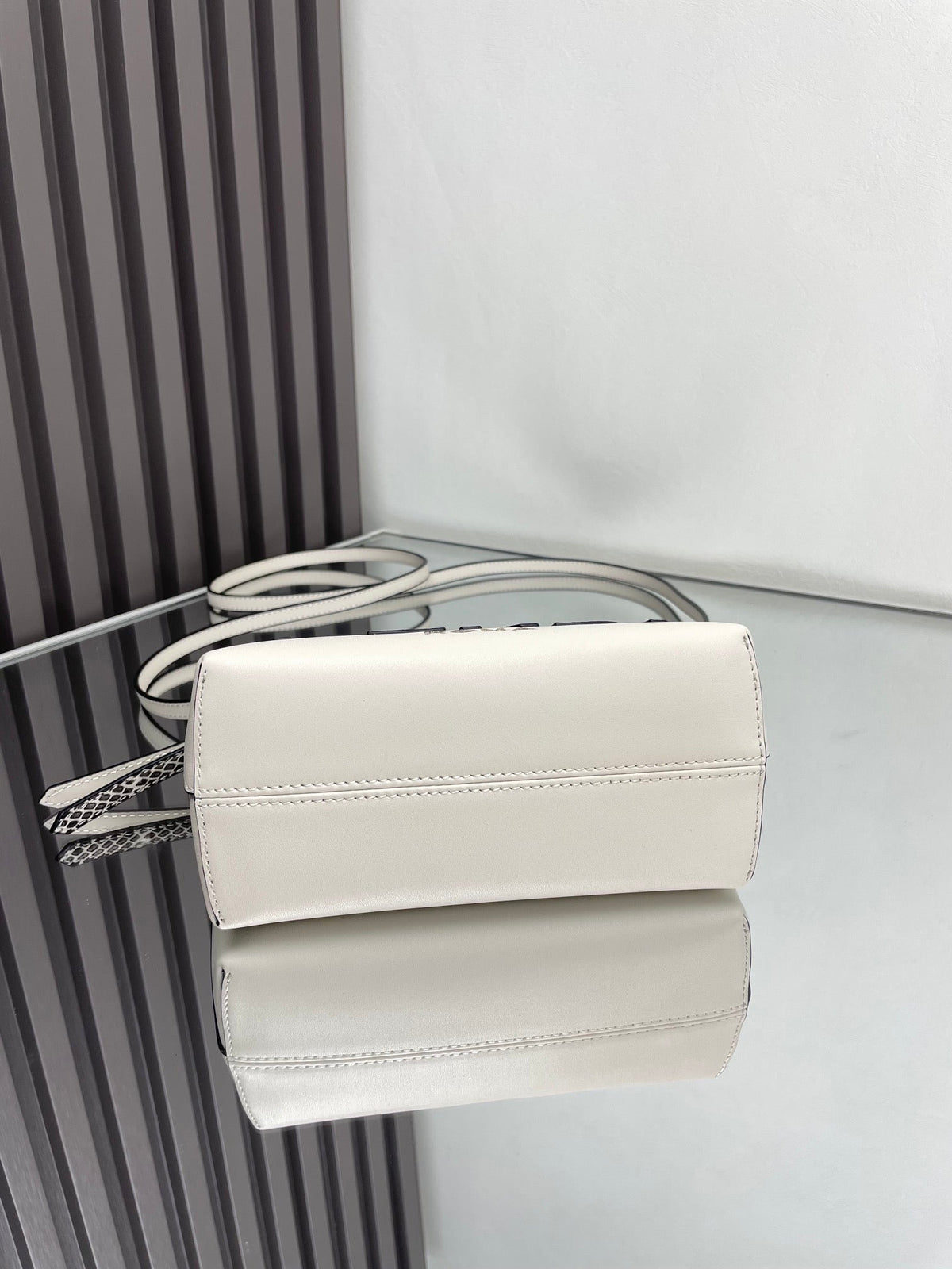 Fendi By the Way Mini 18 in White Lambskin Gold Hardware Bag