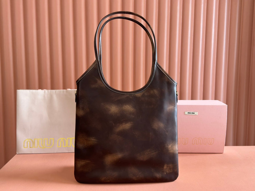 Ivy Tote Bag 60 in Brown Ombre Calfskin