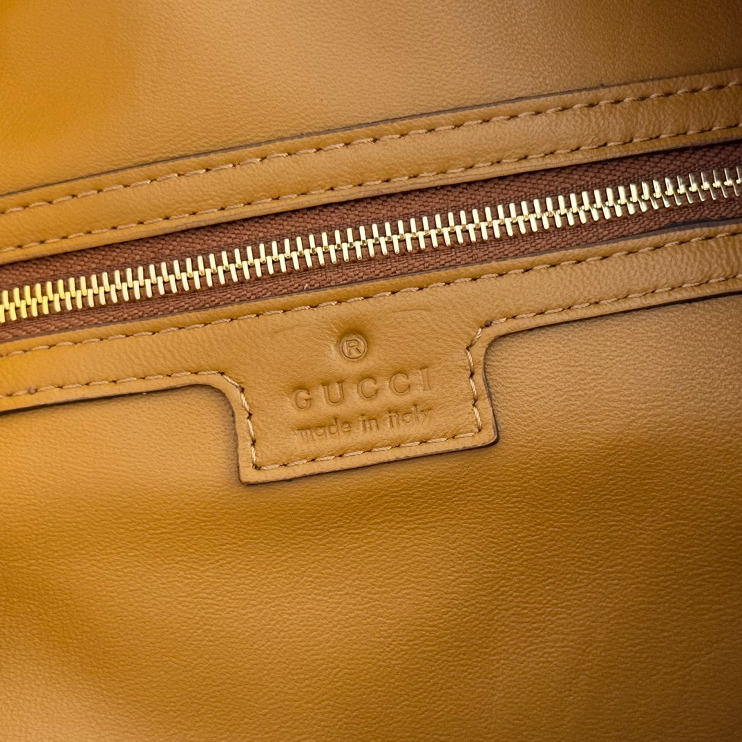 Gucci 25S Jackie Giorno 44 cm in Brown Suede Bag