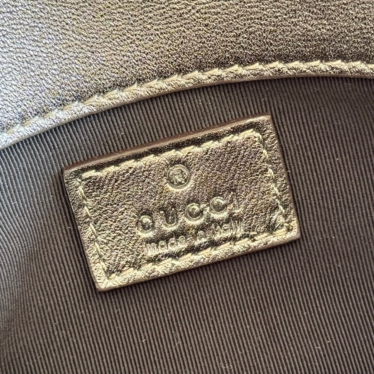 Gucci 26S Marmont Bag 16 in Warm Gray Brown Lambskin