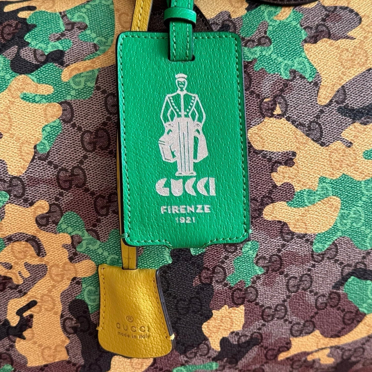 Gucci 26S Duffel Bag 44 in Multicolor Coated Canvas Style 1