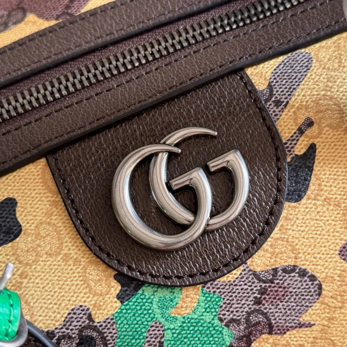 Gucci 26S Duffel Bag 44 in Multicolor Coated Canvas Style 1