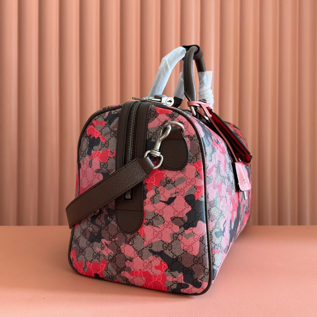 Gucci 26S Duffel Bag 44 in Multicolor Coated Canvas Style 3