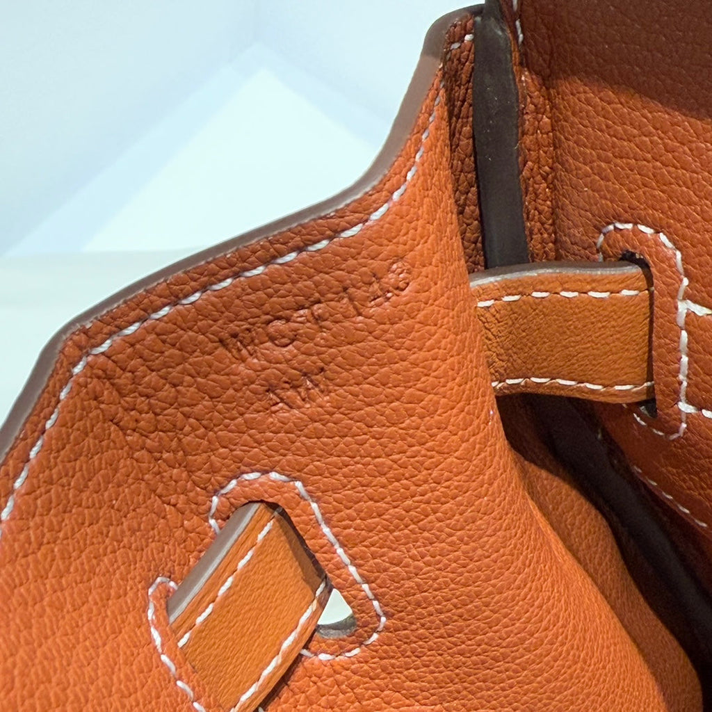 Hermes Birkin 30cm in Veau Barenia Swift Calfskin Ercu Toile Canvas Bag
