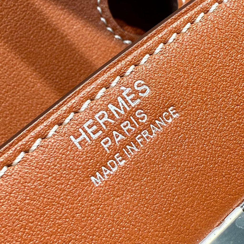 Hermes Birkin 35cm in Veau Barenia Swift Calfskin Ercu Toile Canvas Bag