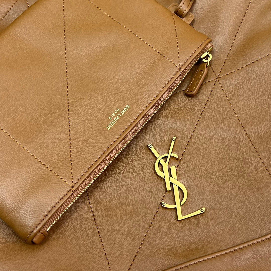 Saint Laurent Jamie Pochon 33 in Bronze Brown Lambskin Gold Hardware Bag