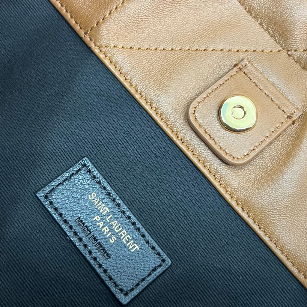 Saint Laurent Jamie Pochon 33 in Bronze Brown Lambskin Gold Hardware Bag