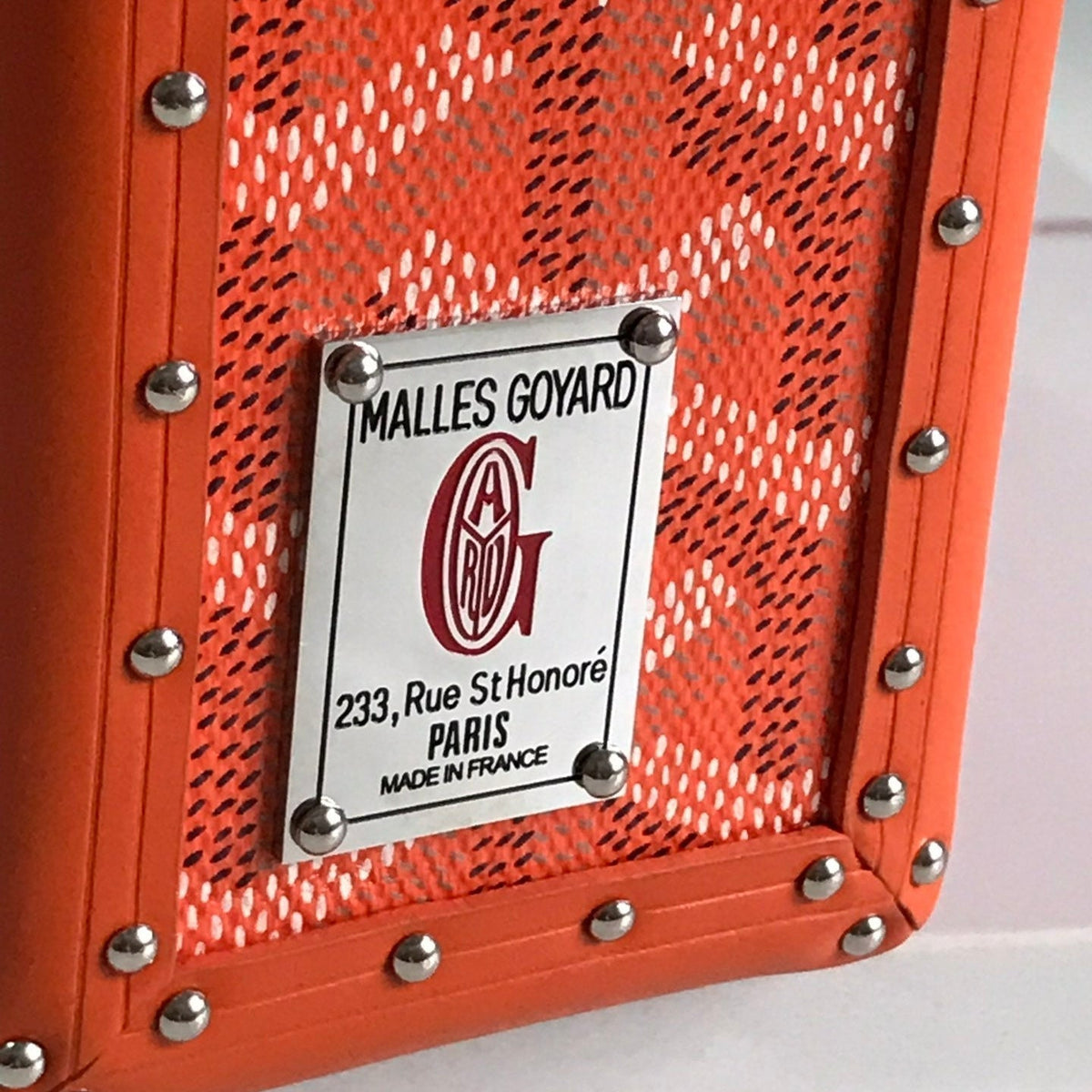 Goyard Cassette Trunk Bag 21 in Red Goyardine Canvas & Clamecy Cowhide