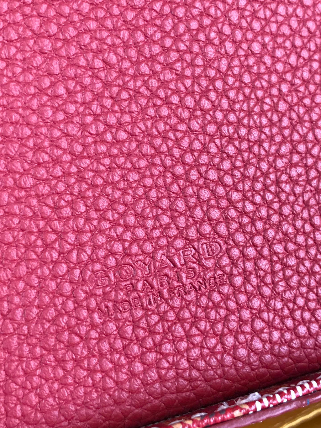 Goyard Grand Bleu 16 in Classic Red Goyardine Canvas and Lambskin Bag