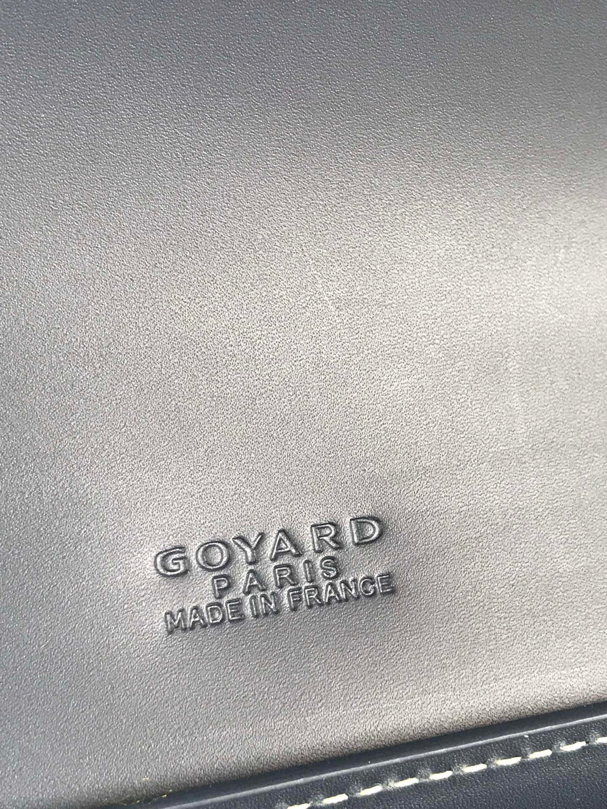 Goyard Duchesse Marie-Caroline Bag 25 in Navy Blue Goyardine Canvas and Smooth Calfskin