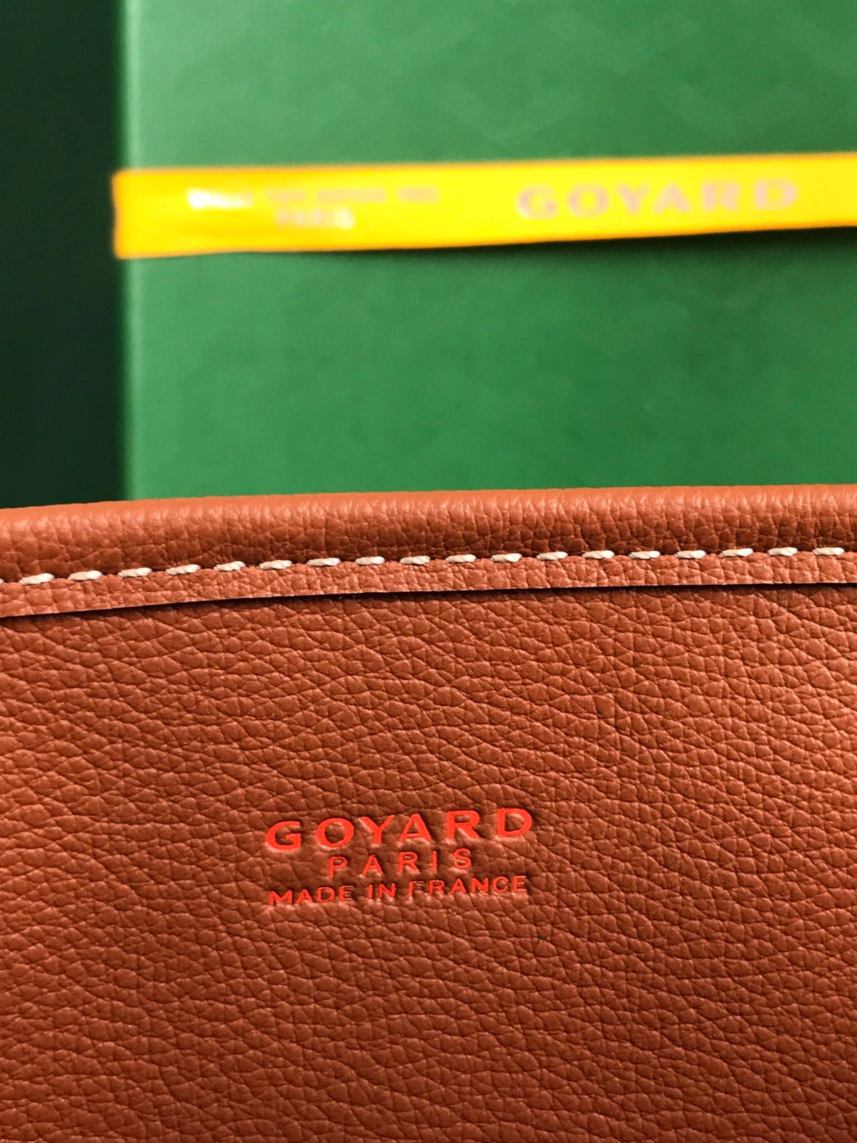 Goyard Anjou Mini Bag 20 in Tan Calfskin and Black Goyardine Canvas