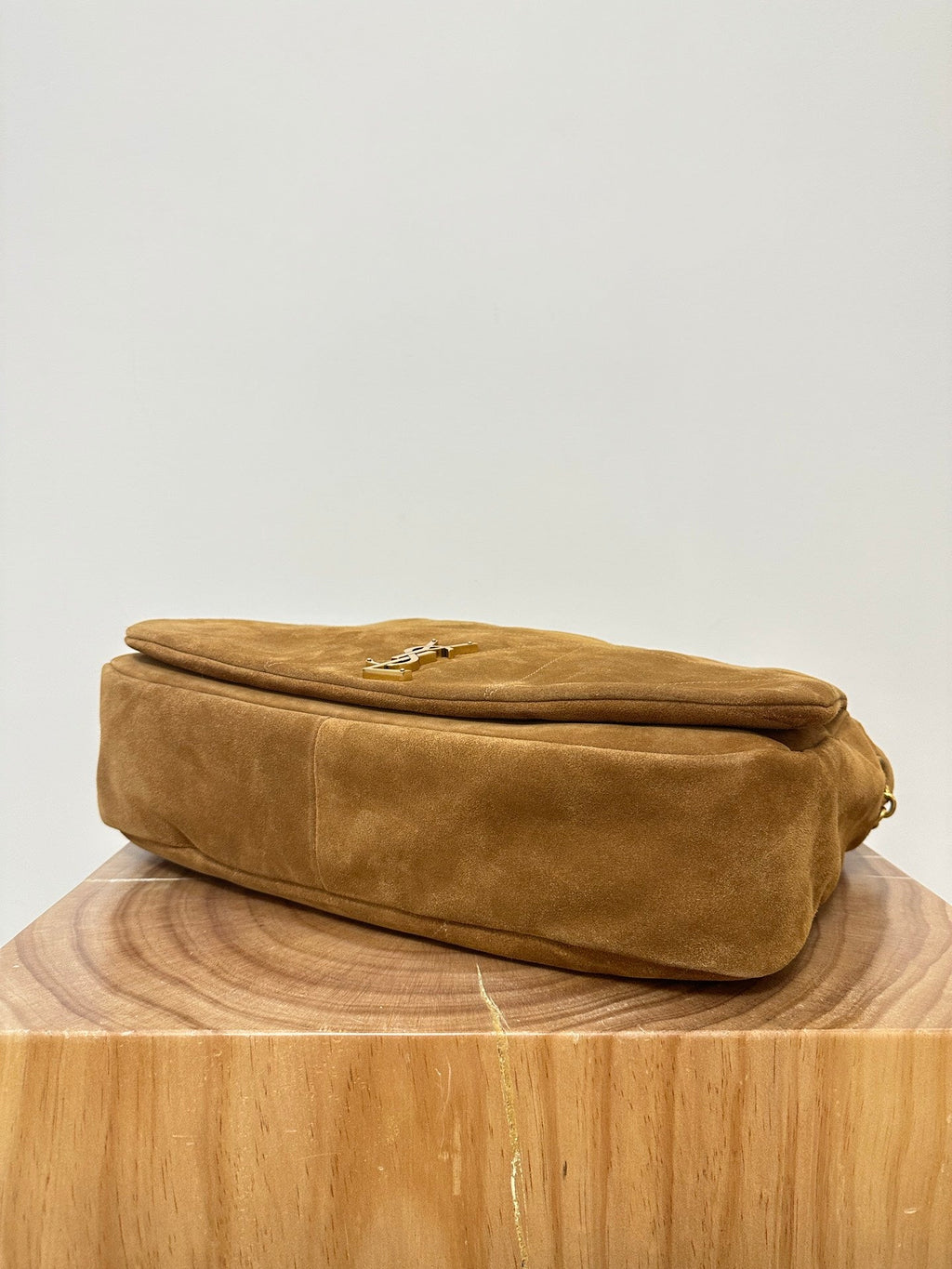 Saint Laurent Jamie 43 Large Suede Caramel Brown Bag