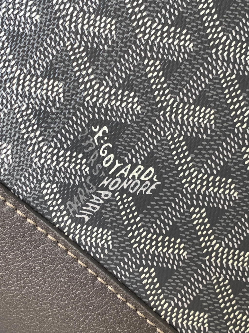 Goyard Cisalpin Document Case 39 in Gray Goyardine Canvas and Calfskin Bag
