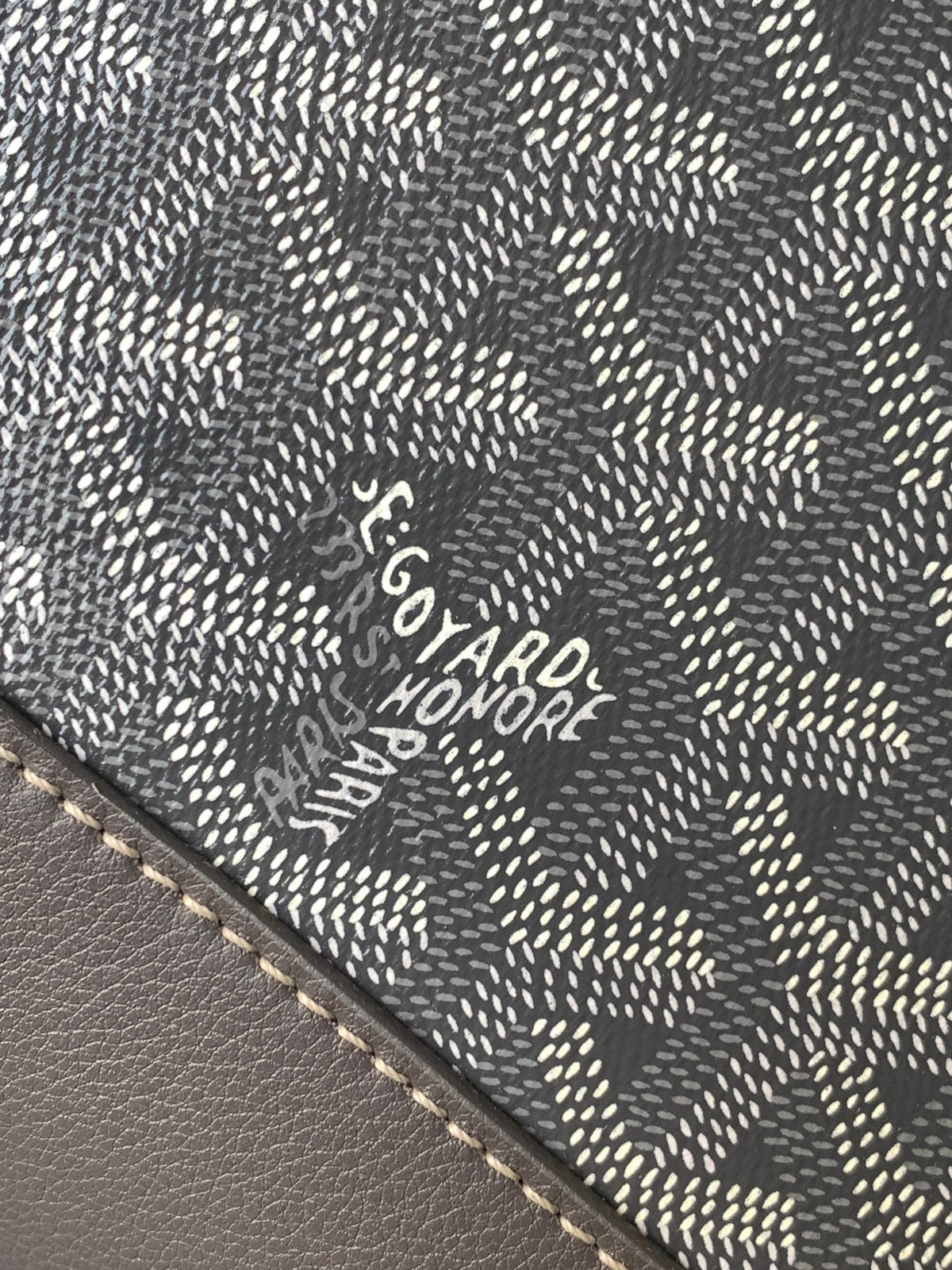 Goyard Cisalpin Document Case 39 in Gray Goyardine Canvas and Calfskin Bag