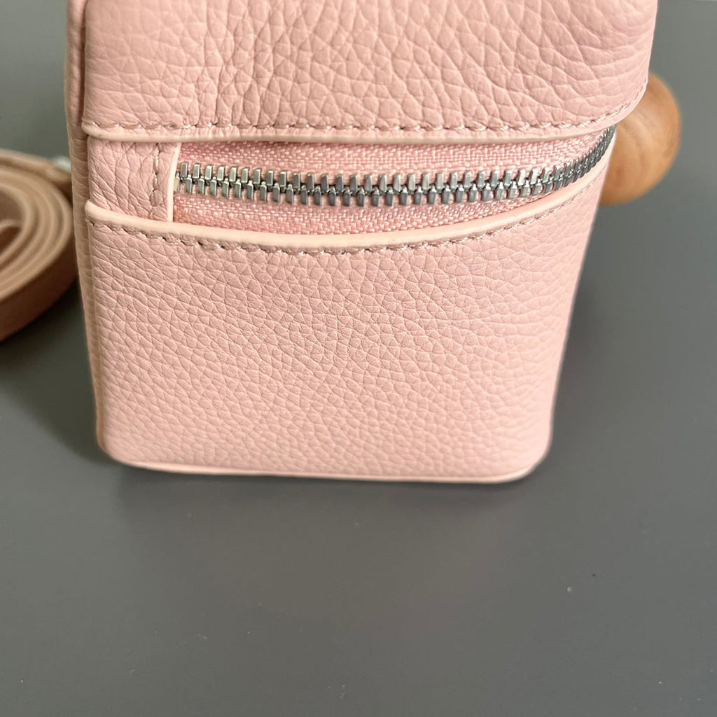 Loro Piana Extra Pocket L12 in Pink Pastel Calfskin with Silver Hardware Bag