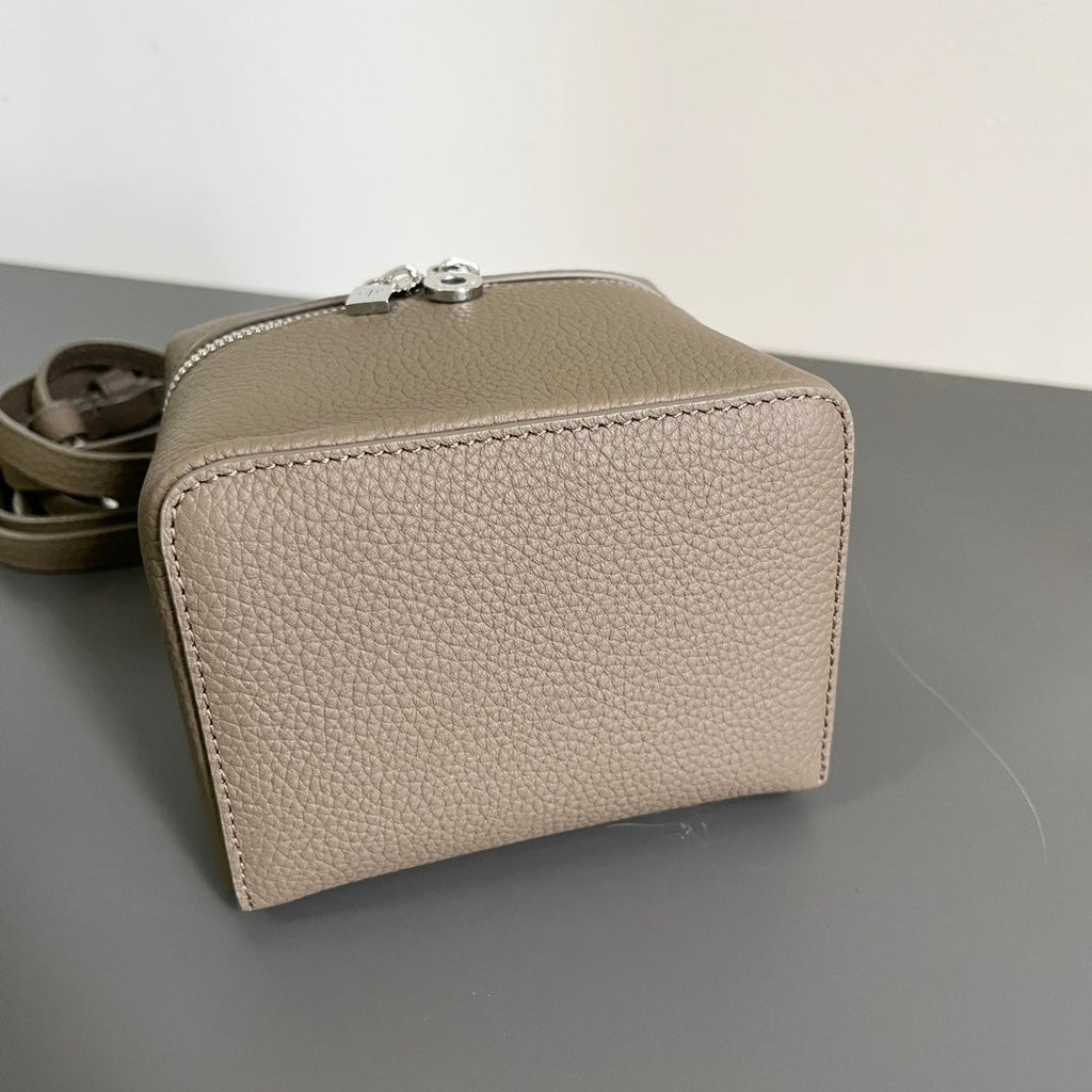 Loro Piana Extra Pocket L12 in Coffee Brown Calfskin with Silver Hardware Bag