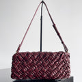 Bottega Veneta Kelimero Cha-Cha Clutch 28.5 in Burgundy Lambskin