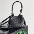 Bottega Veneta Bv Small Parachute 21 Black Lambskin Ghw Bag
