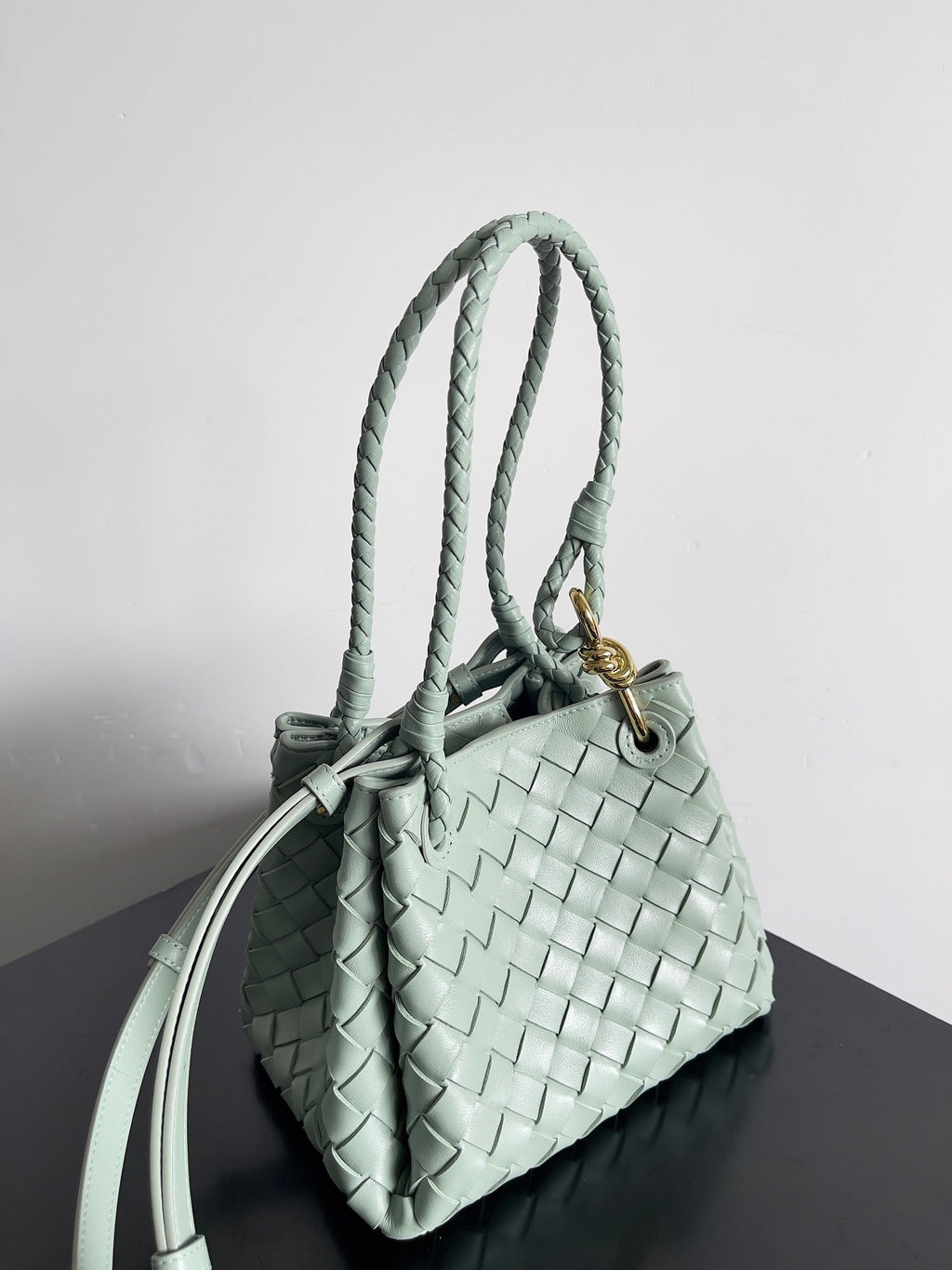 Bottega Veneta Bv Small Parachute 21 Seafoam Lambskin Ghw Bag