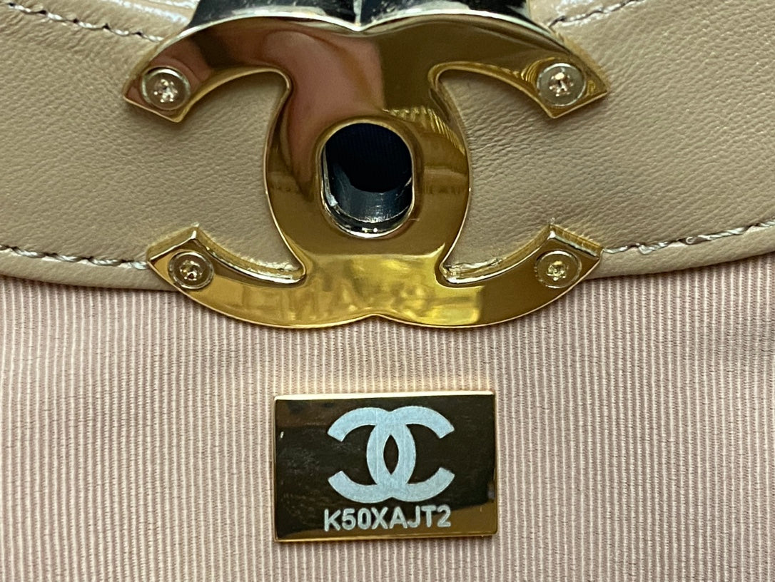 Chanel Small 30 Shopping Bag in Camel Brown Calfskin