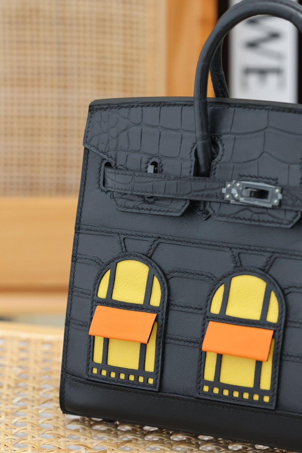 Hermes Birkin Faubourg Touch 20 in Black Calfskin with Silver Hardware Bag
