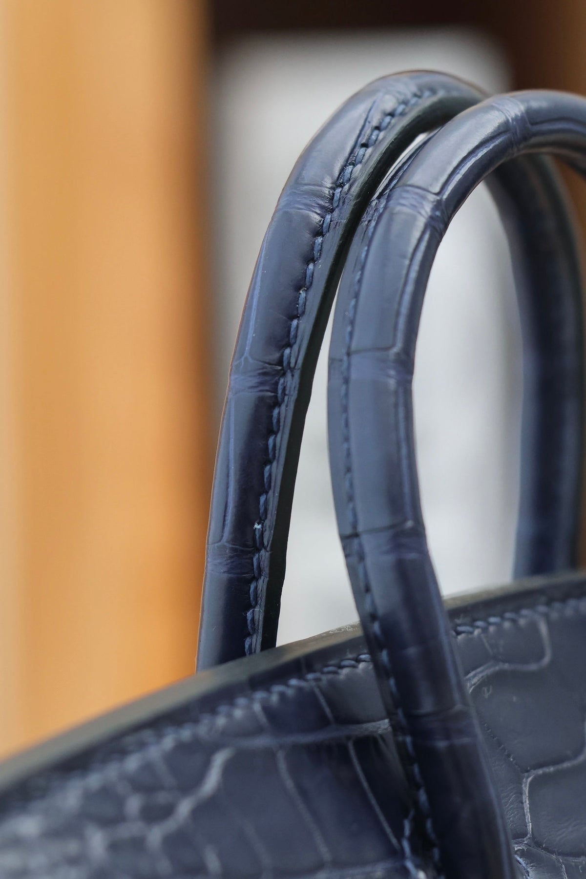 Hermes Birkin Faubourg Touch 20 in Navy Mix Classic Blue Calfskin with Silver Hardware Bag
