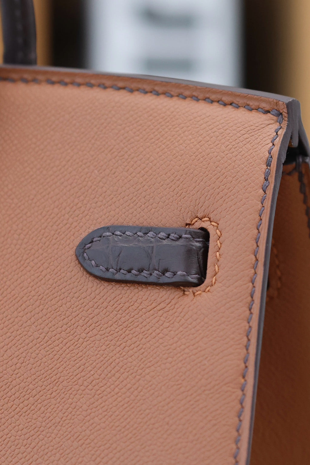 Hermes Birkin Faubourg Touch 20 in Chocolate Mix Bronze Brown Calfskin with Silver Hardware Bag