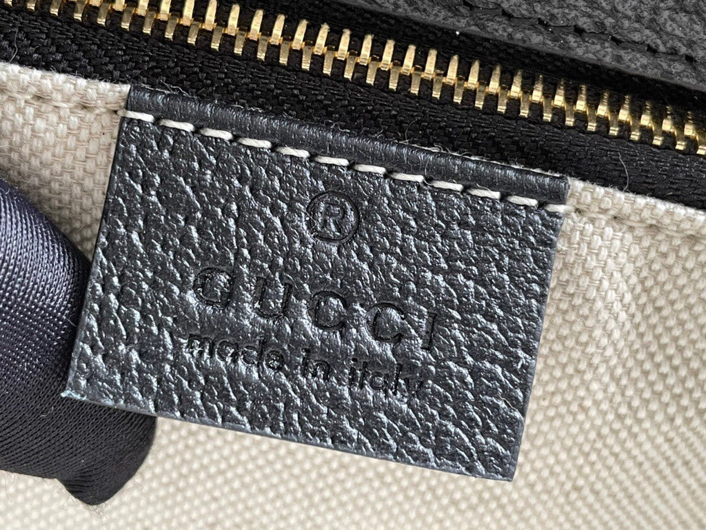 Gucci Horsebit 1955 Mini Bag 25 in Black Denim