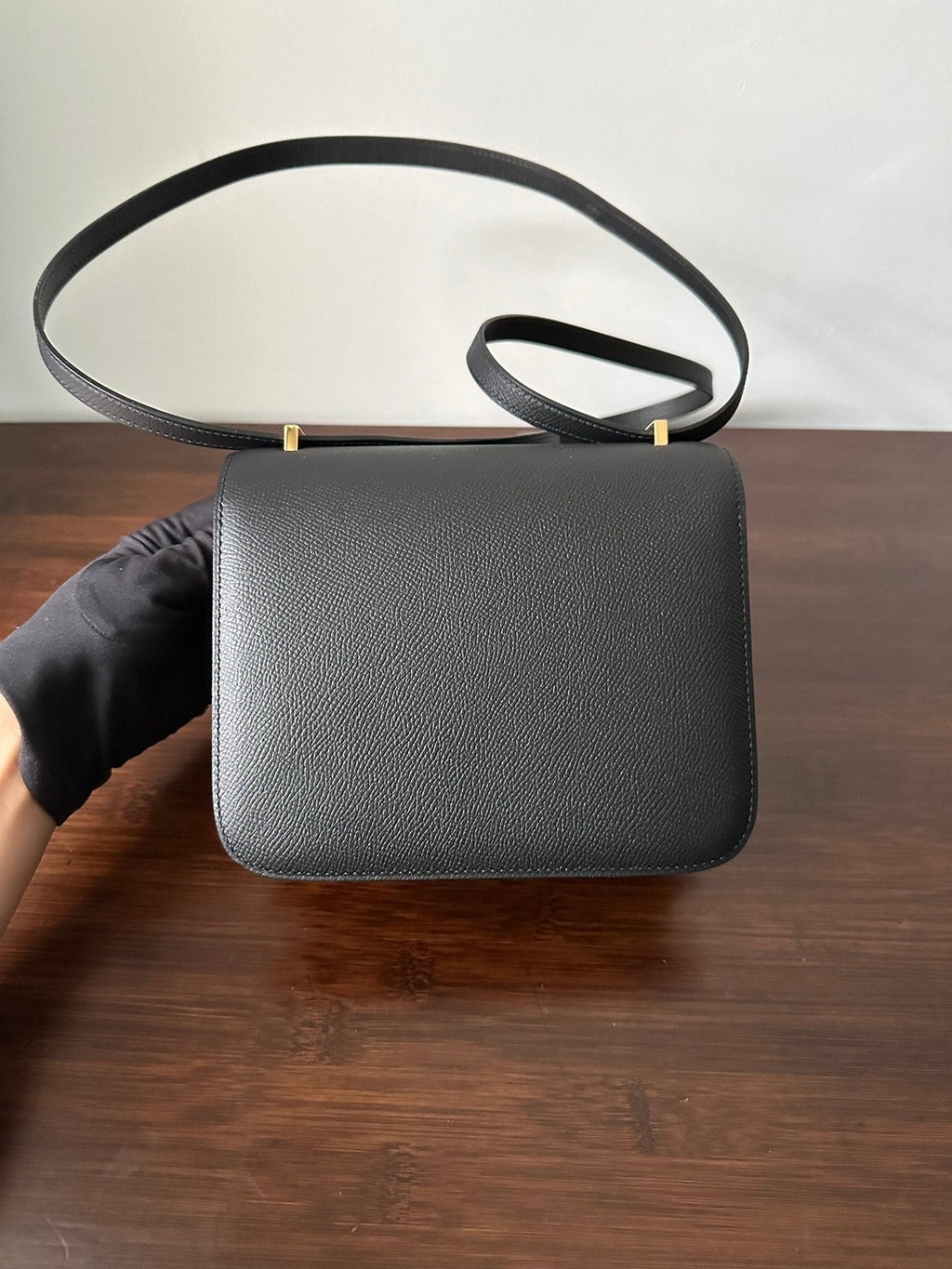 Hermes Constance 18 Black Epsom Gold Hardware Bag