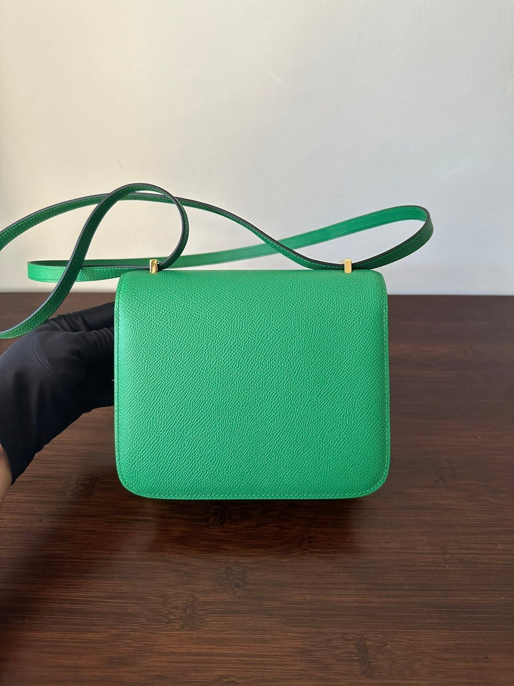 Hermes Constance 18 Green Epsom Gold Hardware Bag