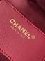 Chanel 25C Hobo Bags 40cm Dark Red Grained Calfskin