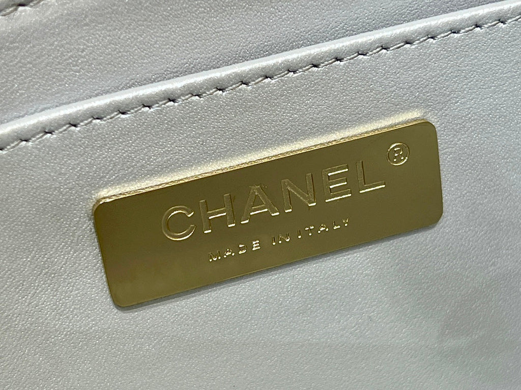 Chanel 25S Star Silver 23 in Metallic Silver Calfskin Bag