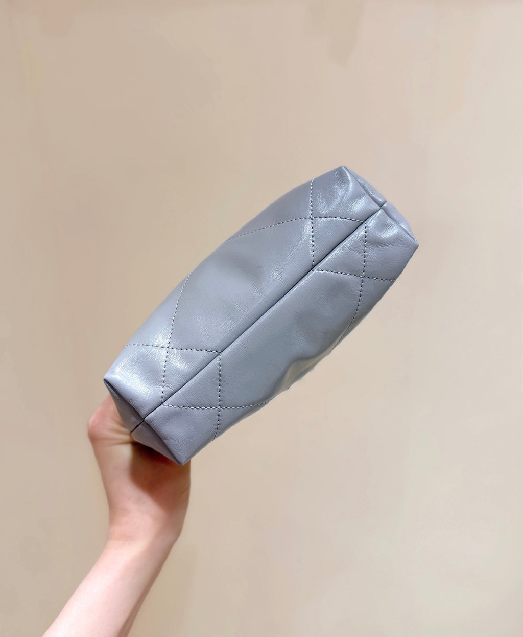 Chanel 25S Hobo Mini Bag 20 in Grey Lambskin