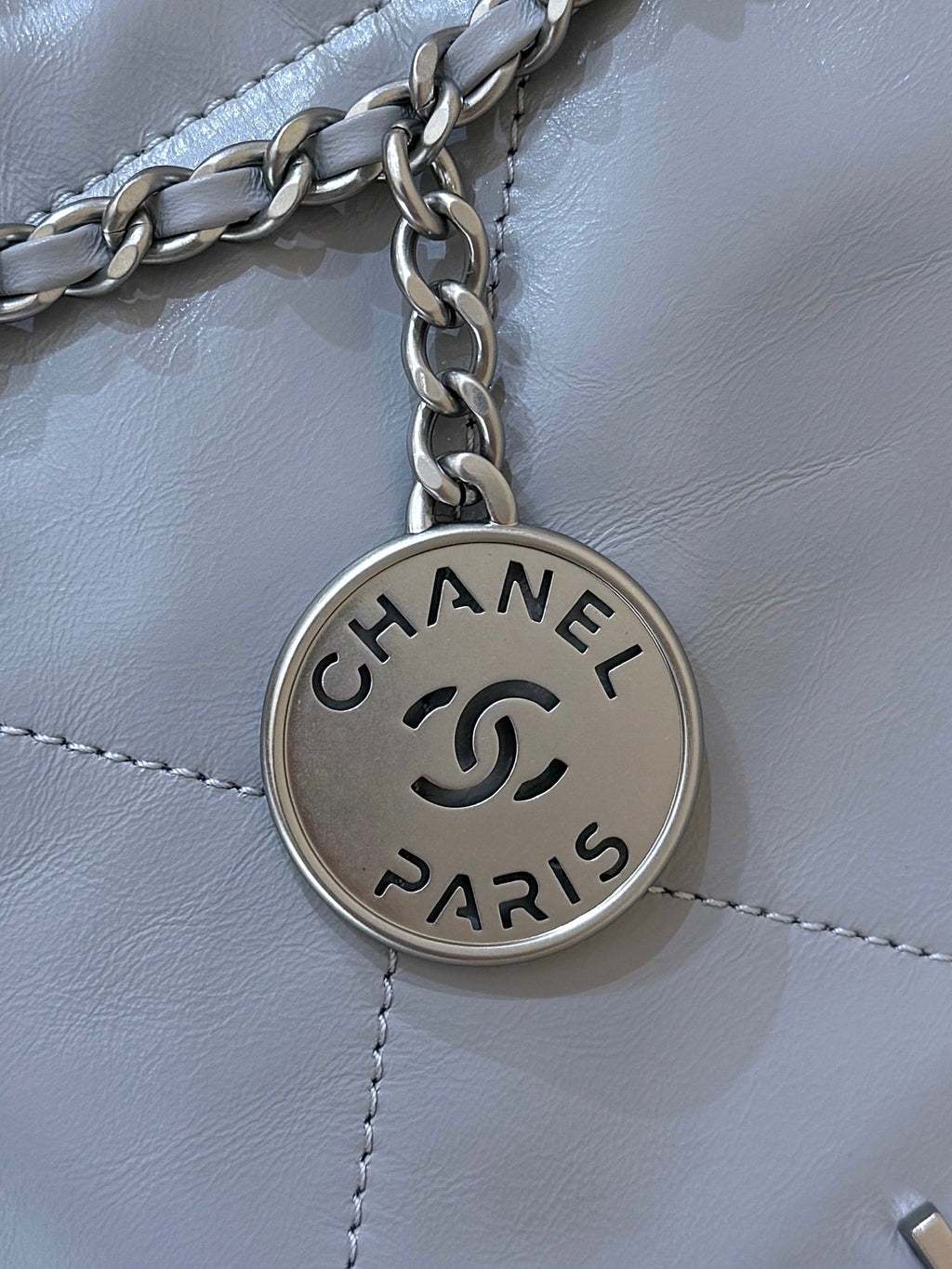 Chanel 25S Hobo Mini Bag 20 in Grey Lambskin