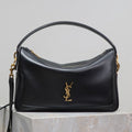 Saint Laurent Camera Supple Bag 28 in Black Smooth Lambskin Gold Hardware