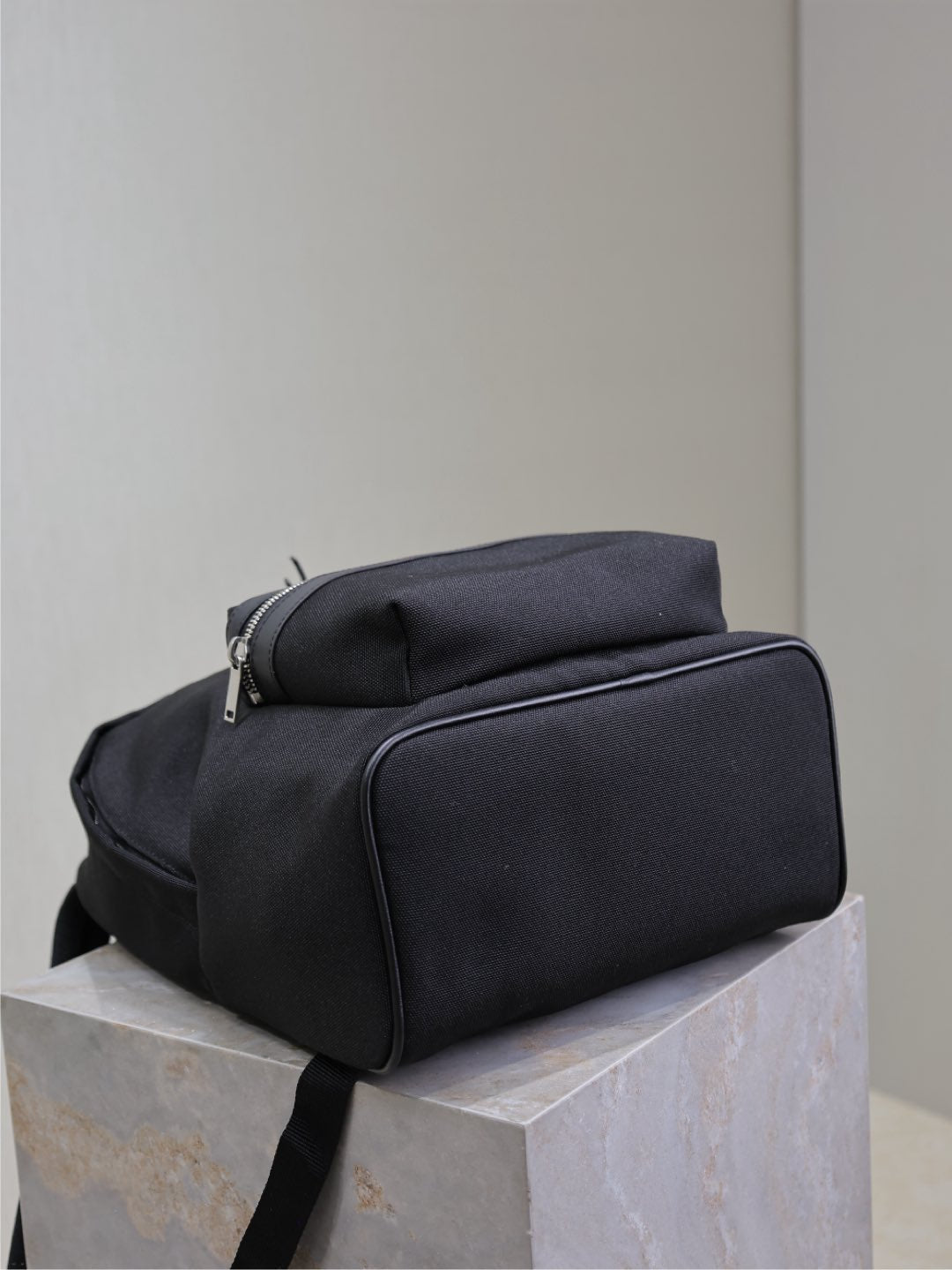 Saint Laurent City Backpack 35 in Black Canvas