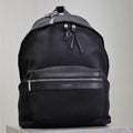 Saint Laurent City Backpack 35 in Black Canvas